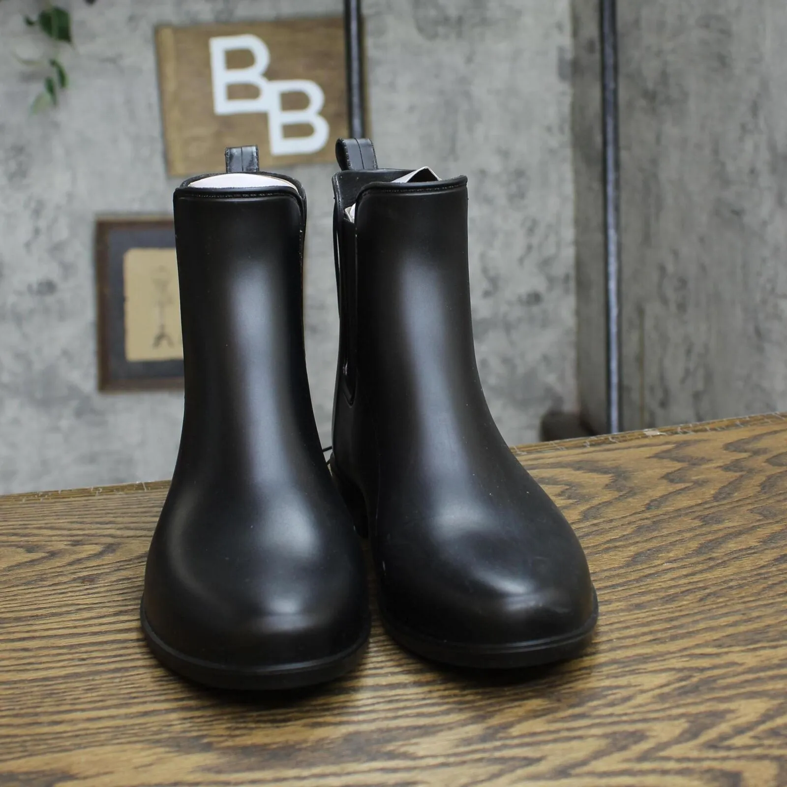 A New Day Womens Chelsea Rain Boots 53847121 Black 6M