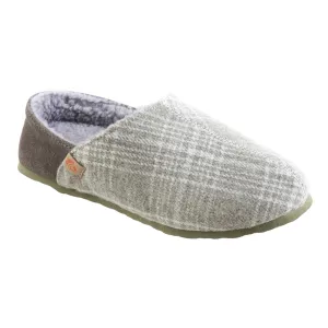 Acorn Women's Slippers - Parker Comfort Grey Plaid Flannel, X-Large | A20153GPLWXL