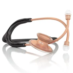 Acoustica® Stethoscope - Black/Matte Rose Gold