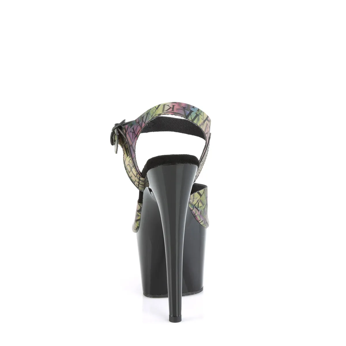 ADORE-708N-LTP Pleaser Green-Purple Platform Exotic Dancing High Heels