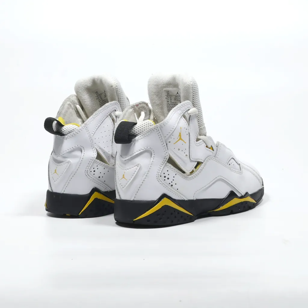 Air Jordan True Flight Sneakers Leather White Color For Kids