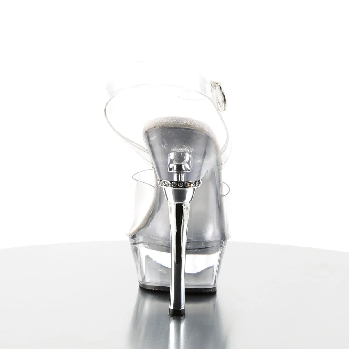 ALLURE-608 Pleasers 5.5 Inch Heel Clear Pole Dancer Shoes