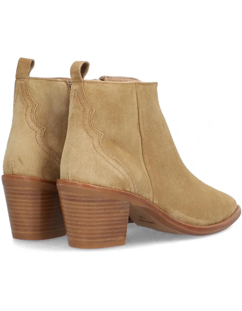 Alpe Women's Nevada 2066 Leather Ankle Boots Alce Moose Brown