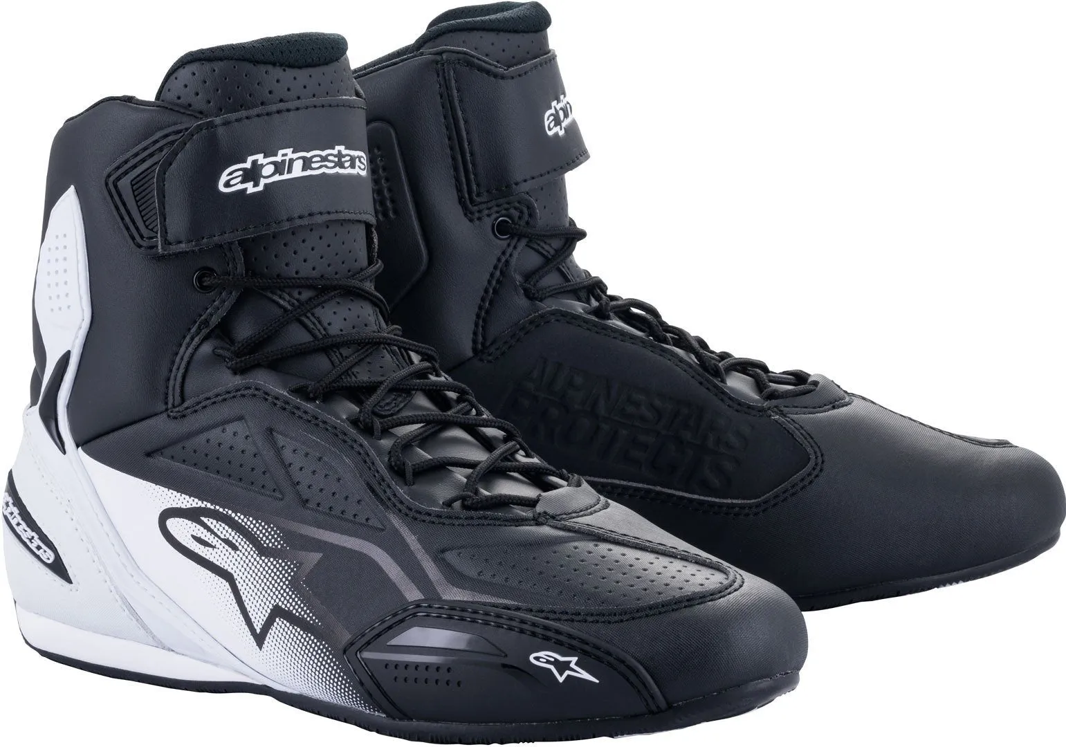 Alpinestars Faster 3 Motorcycle Shoes Black/White