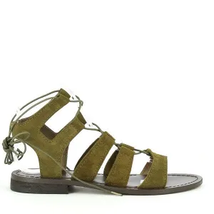 Antichi Romani 348 Safari Khaki Gladiator Sandals
