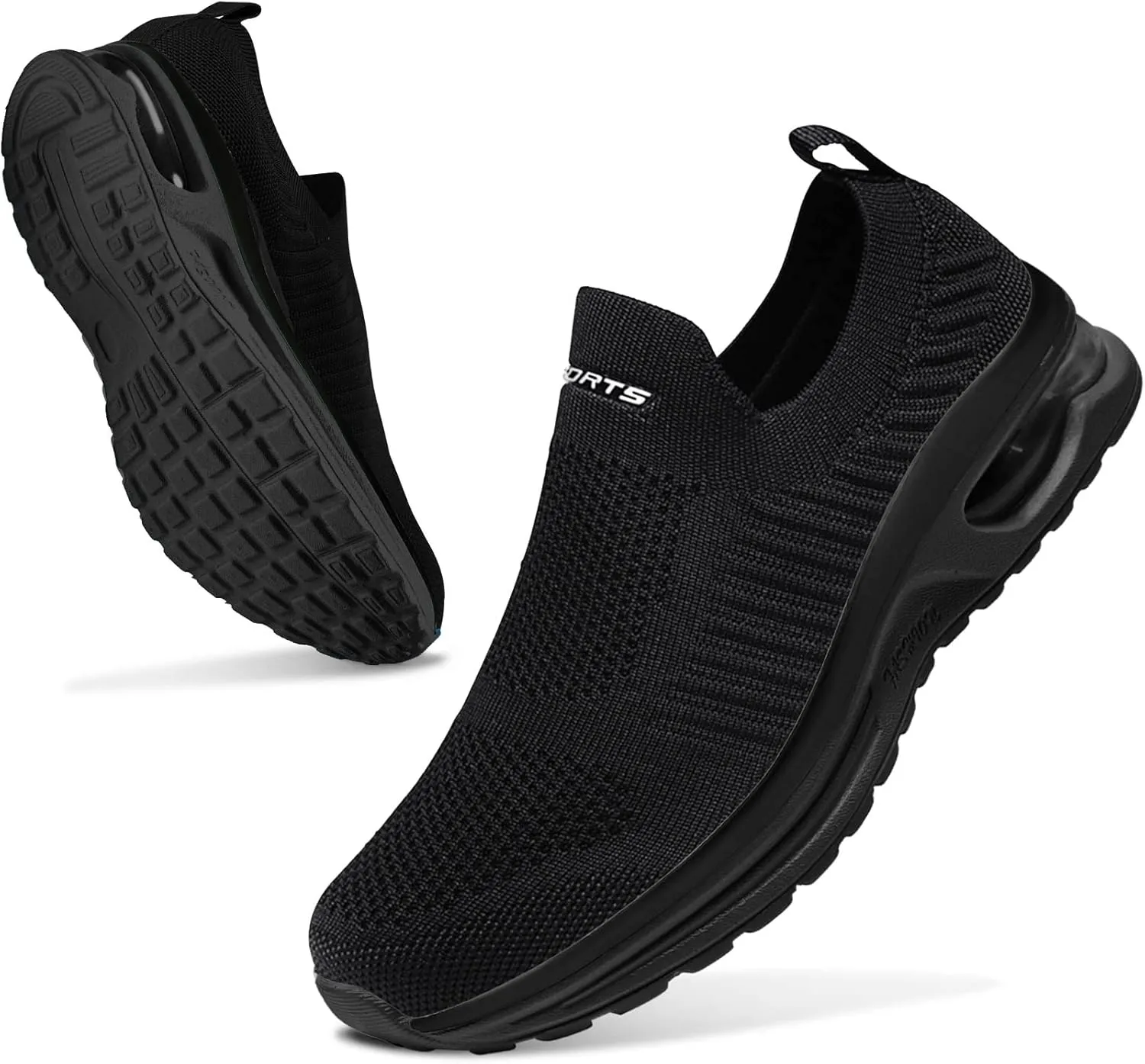 ASHION Running Shoes for Women Breathable Slip on Walking Shoes Women Comfy Foam Rubber Air Cushion Flats Sneaker