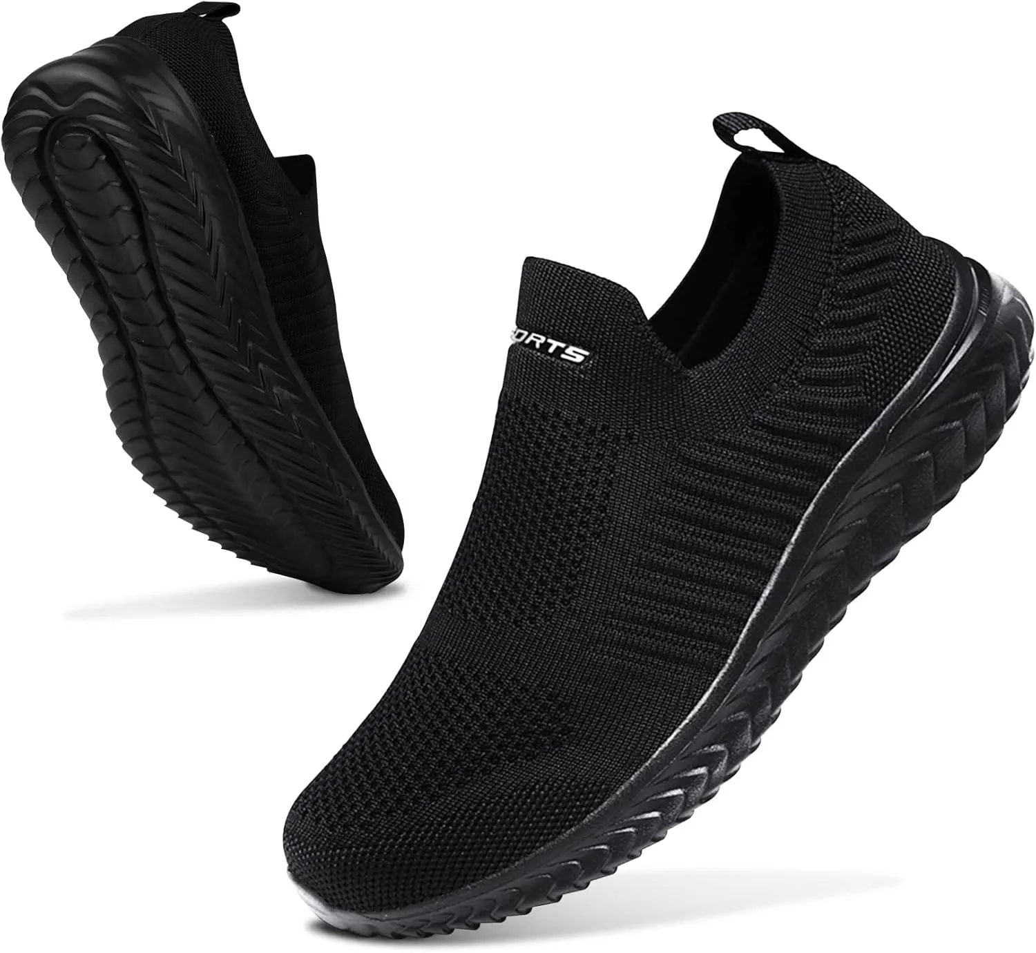 ASHION Running Shoes for Women Breathable Slip on Walking Shoes Women Comfy Foam Rubber Air Cushion Flats Sneaker