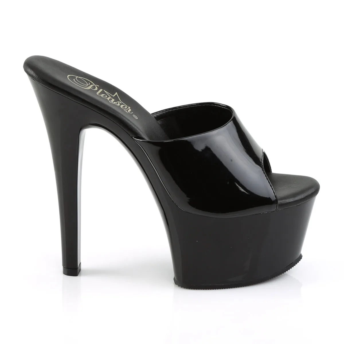 ASPIRE-601 Sexy 6" Heel Black Patent Stripper Shoes