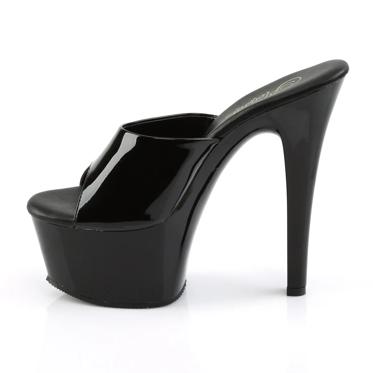 ASPIRE-601 Sexy 6" Heel Black Patent Stripper Shoes