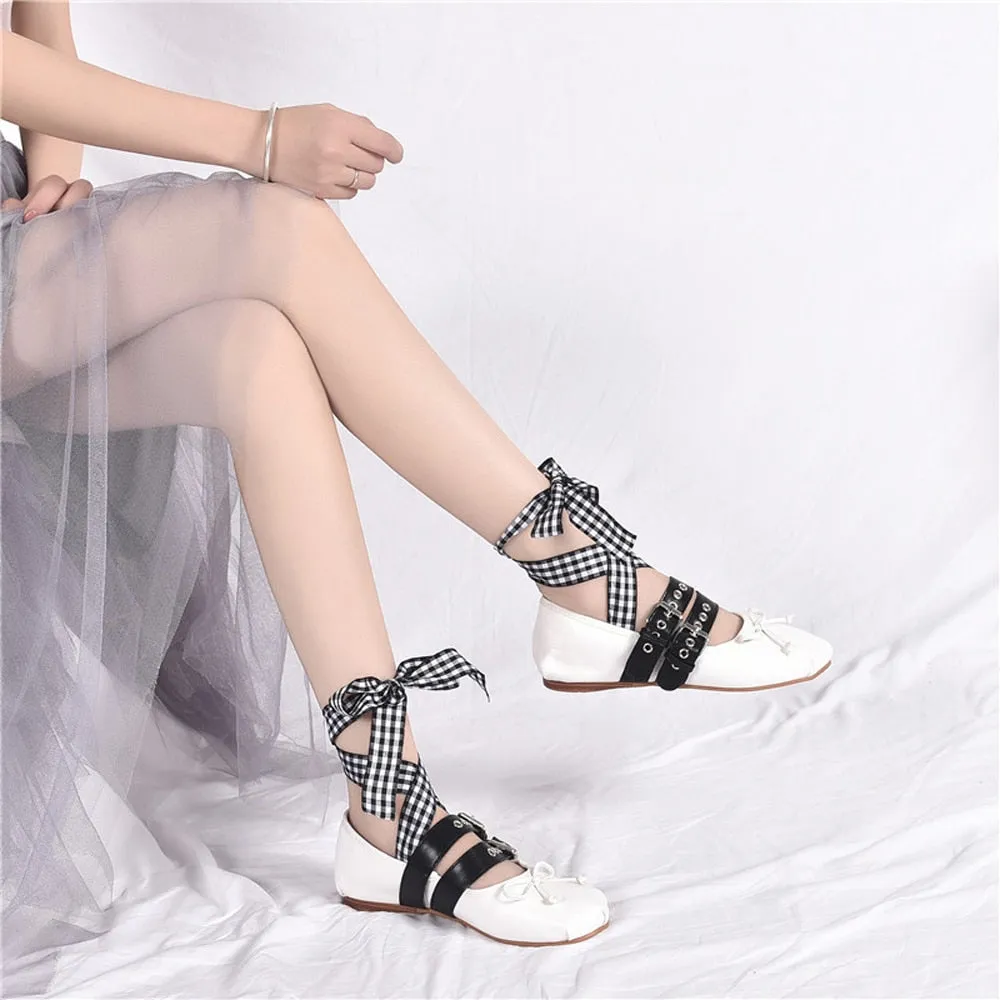 Aurelia Buckle Strap Ballet Flats - 5 Styles