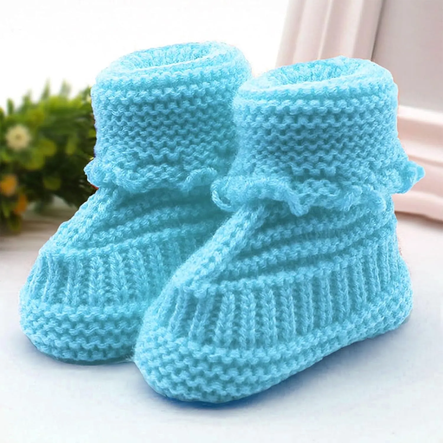 Baby Infant Newborn Crochet Short Boots Toddler Light Breathable Mesh House Booties Girls Indoor First Walking Shoes