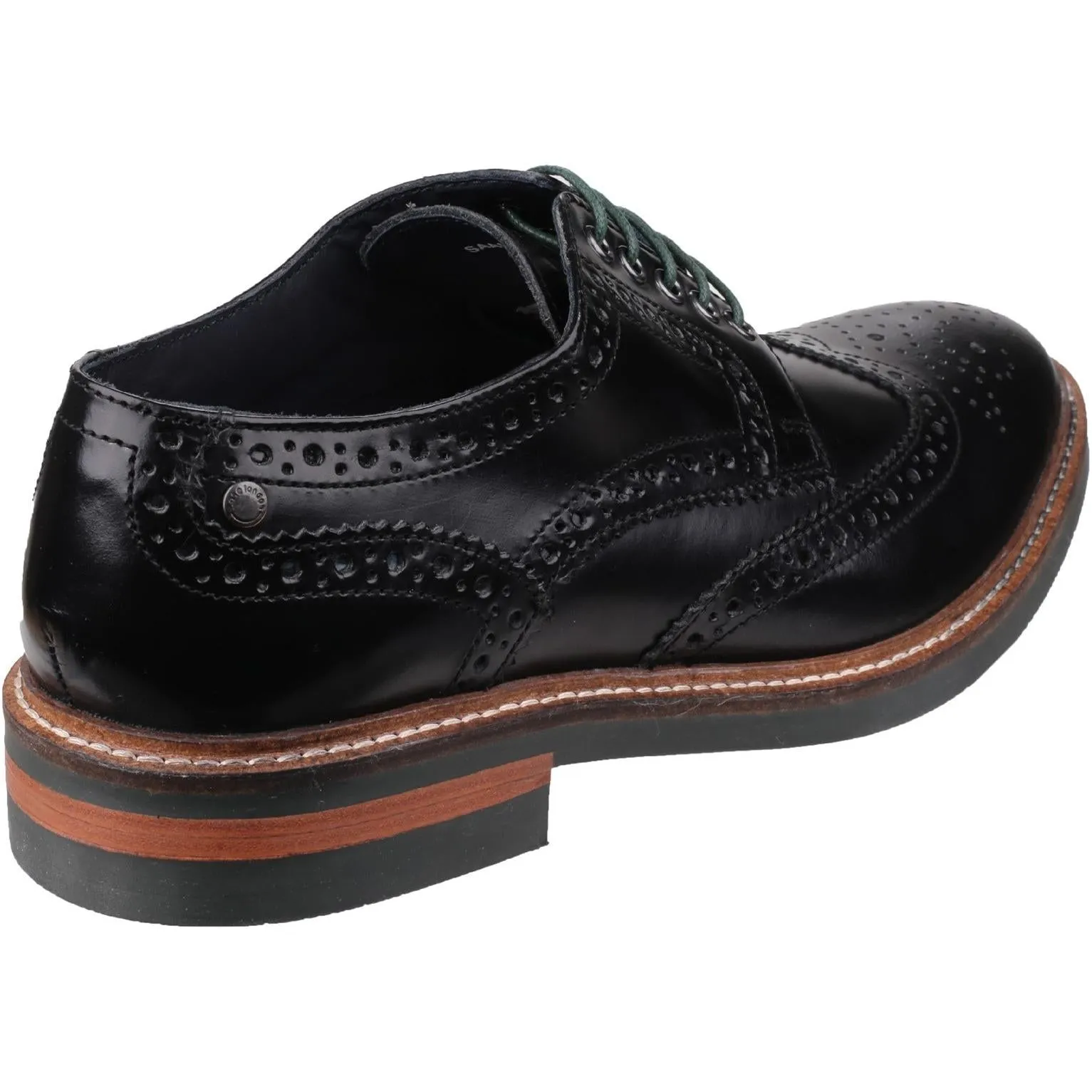 Base London Woburn Hi-Shine Brogue Shoe