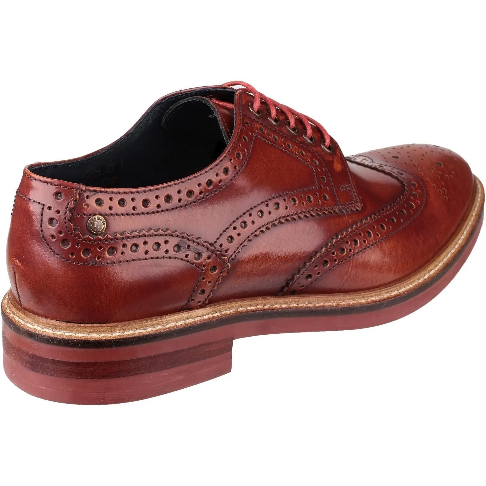 Base London Woburn Hi-Shine Brogue Shoe
