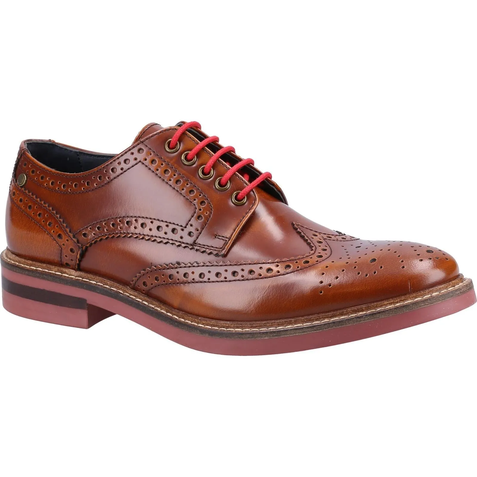 Base London Woburn Hi-Shine Brogue Shoe