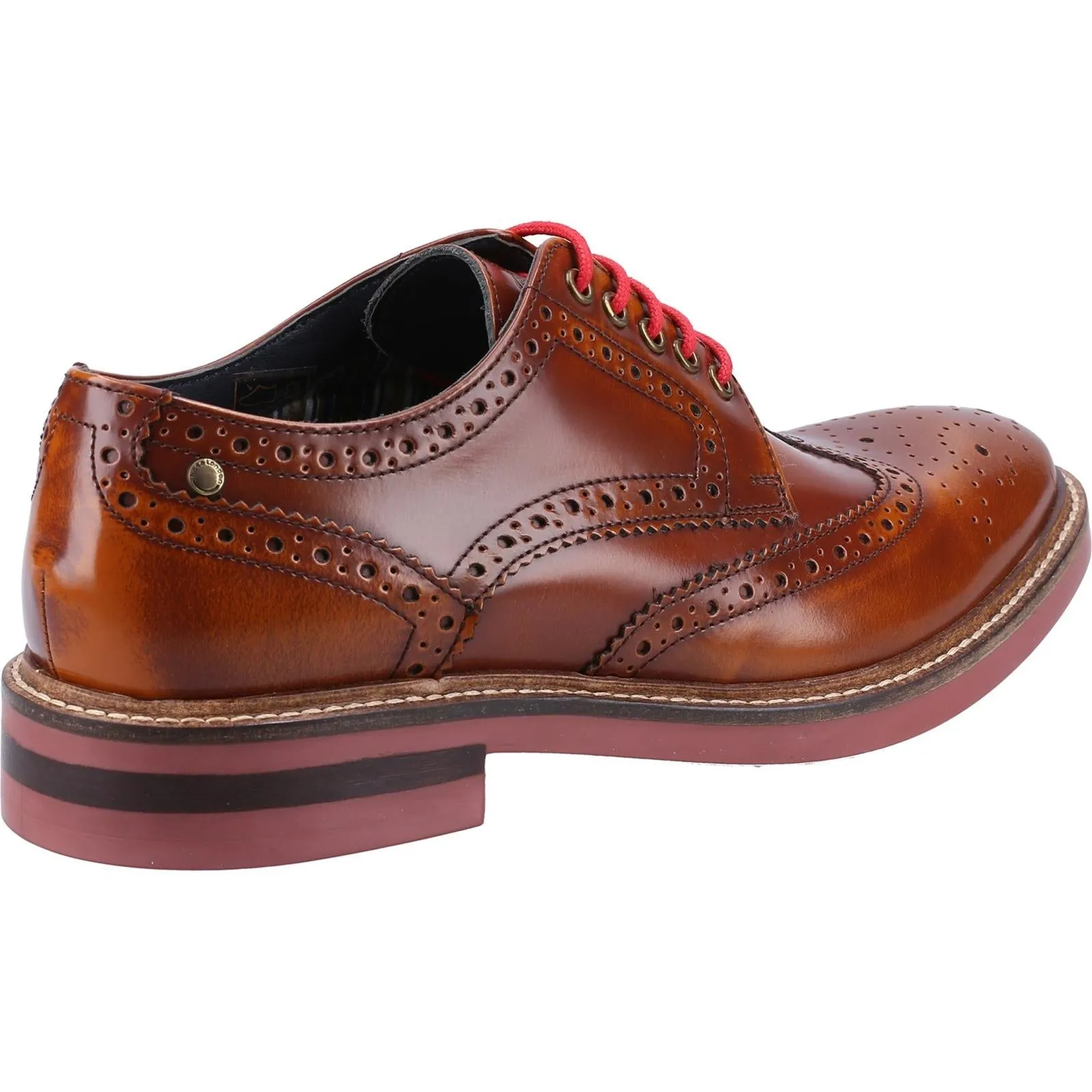 Base London Woburn Hi-Shine Brogue Shoe