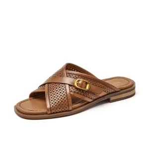 BeauToday Gladiator Slide Slippers for Women