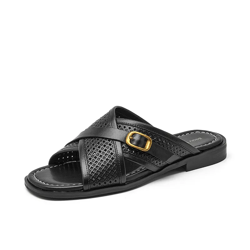 BeauToday Gladiator Slide Slippers for Women