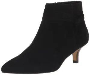 Bella Vita Women's Jani Ankle Boots, Black Suede Leather, 9
