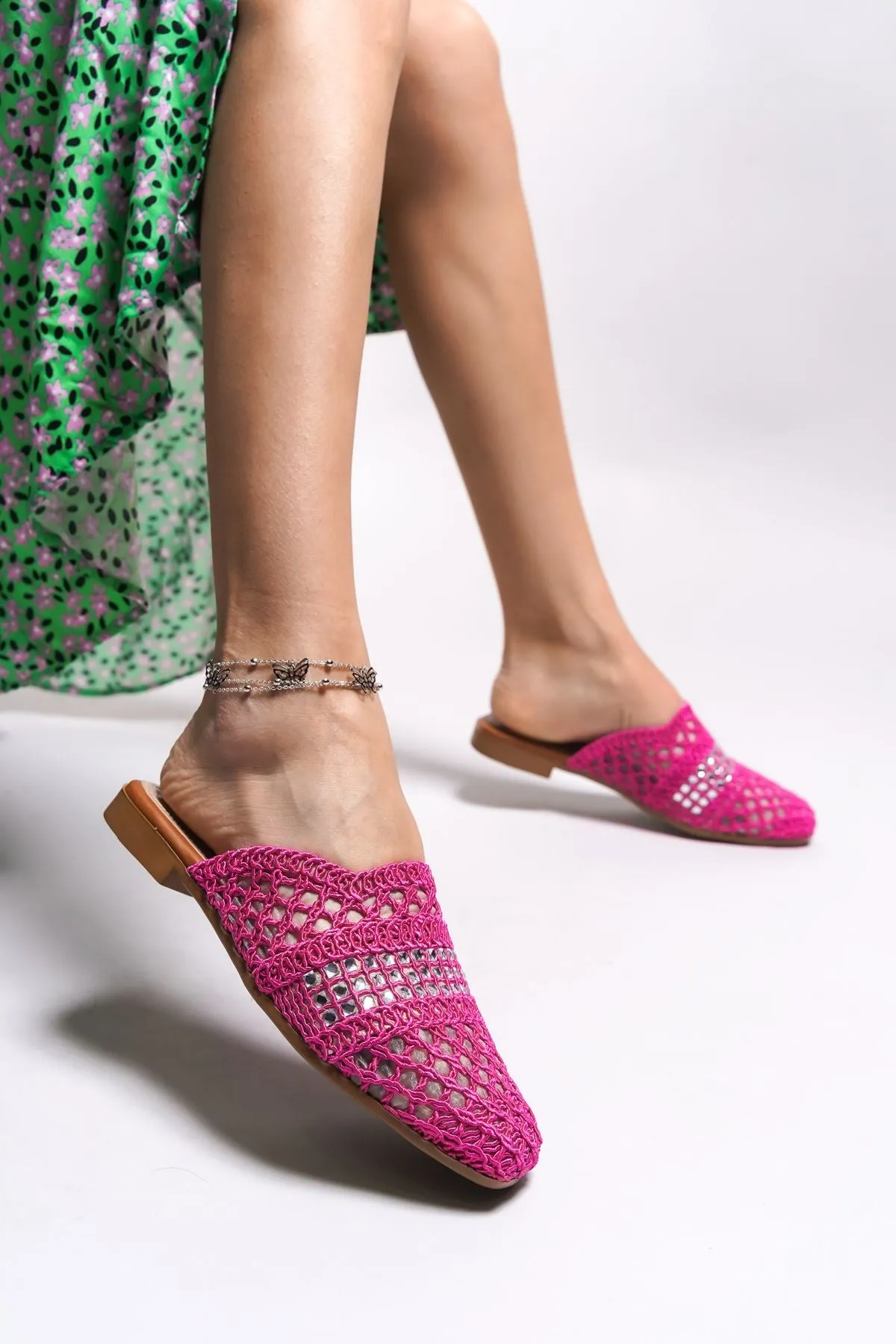 BHİLNASH WOMEN'S Slippers 0012101 Fuchsia