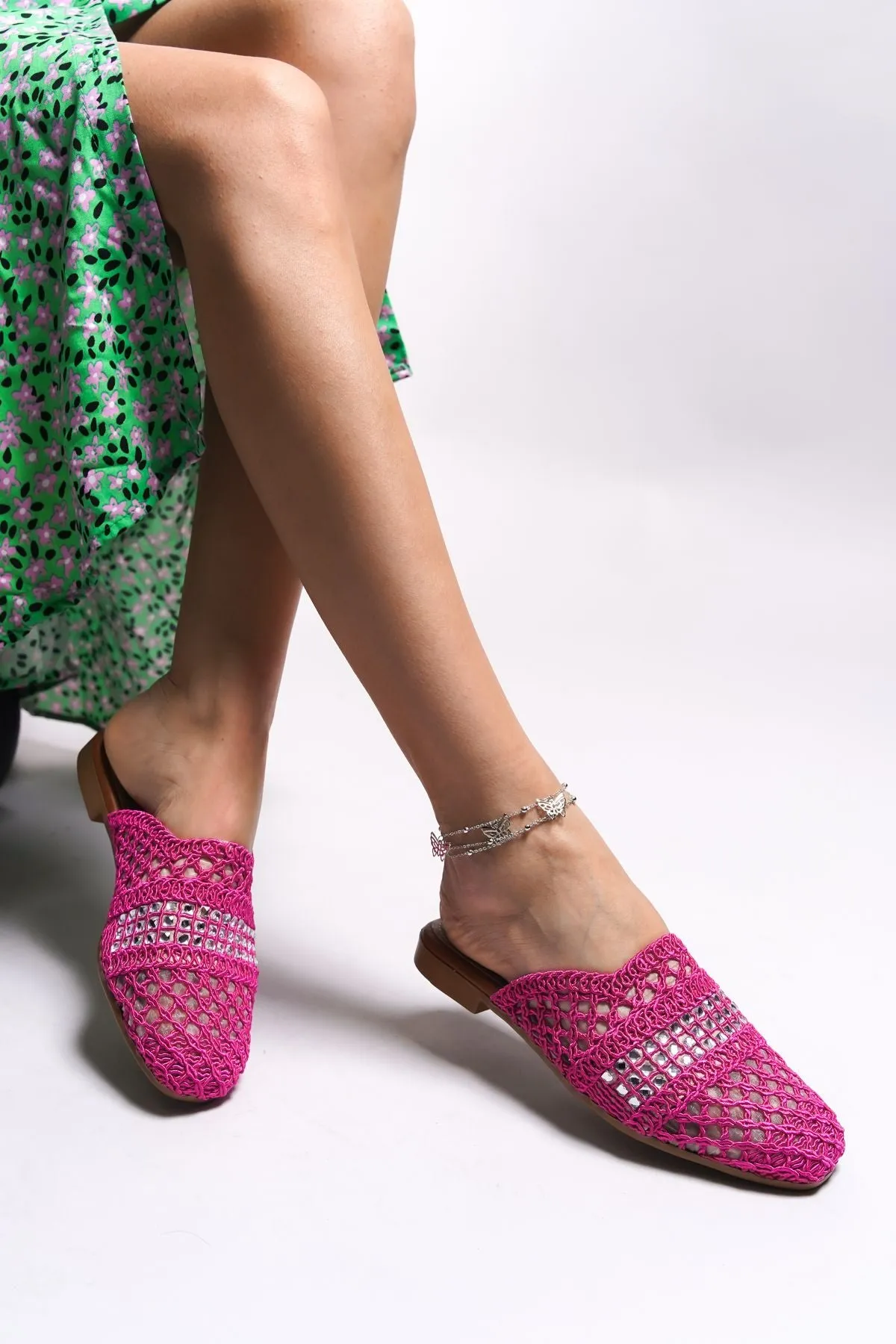 BHİLNASH WOMEN'S Slippers 0012101 Fuchsia