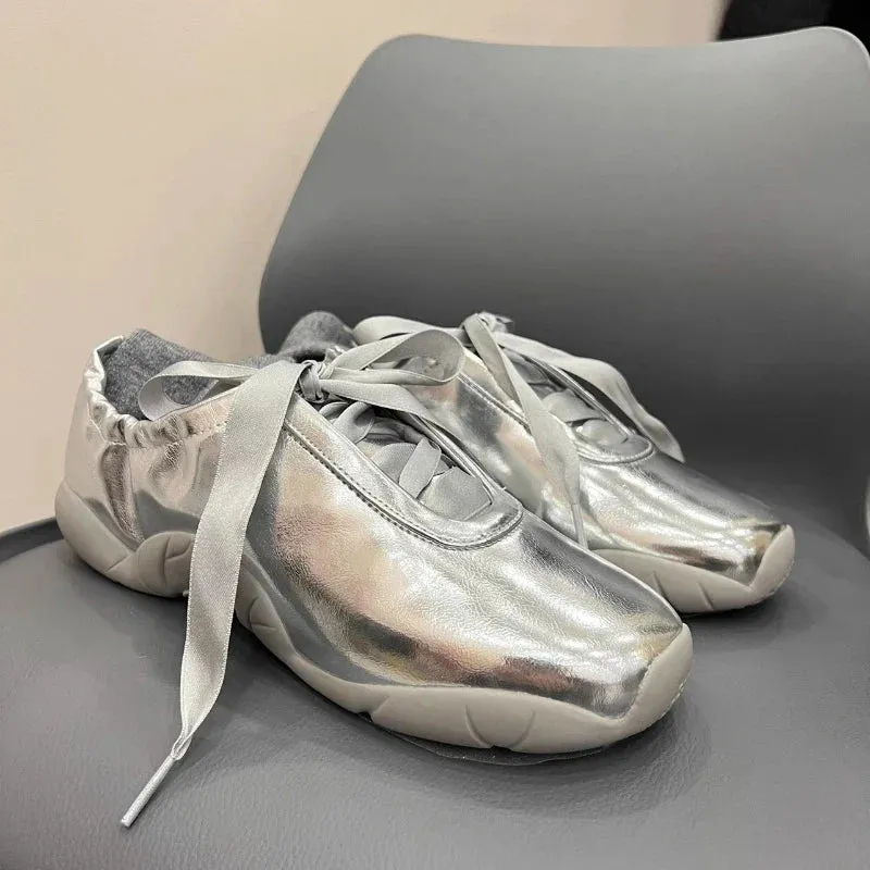binfenxie  -  Ballet Shoes 2024 Women's Fashion Design Soft Sole Casual Sports Shoes Women's Ballet Flat Shoes