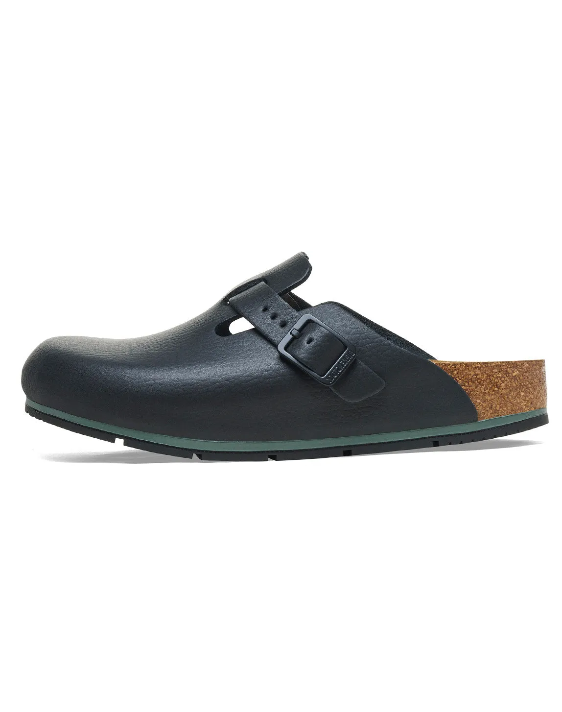 BIRKENSTOCK BOSTON PRO BLACK PU COATED OL REGULAR
