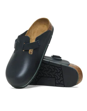 BIRKENSTOCK BOSTON PRO BLACK PU COATED OL REGULAR
