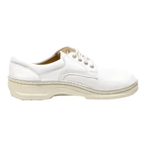 BIRKENSTOCK Creeper Shoes White Leather Mens UK 7.5