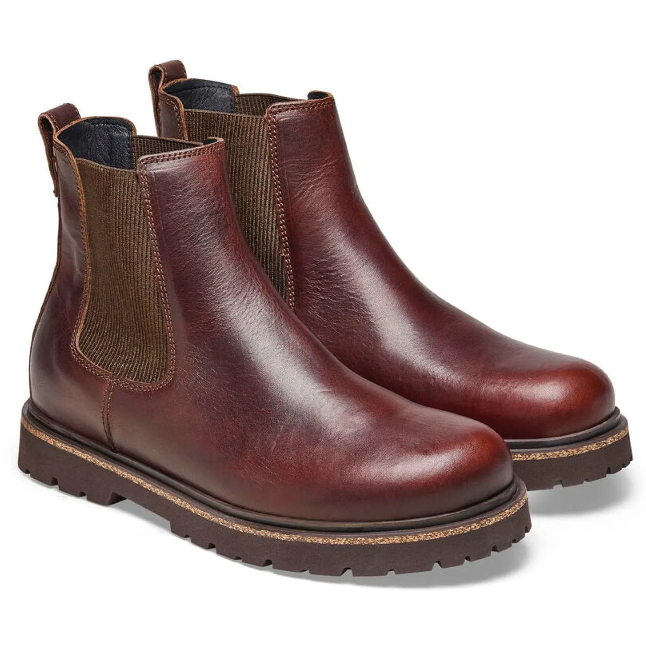 Birkenstock Highwood M Natural Leather Regular Fit Chocolate