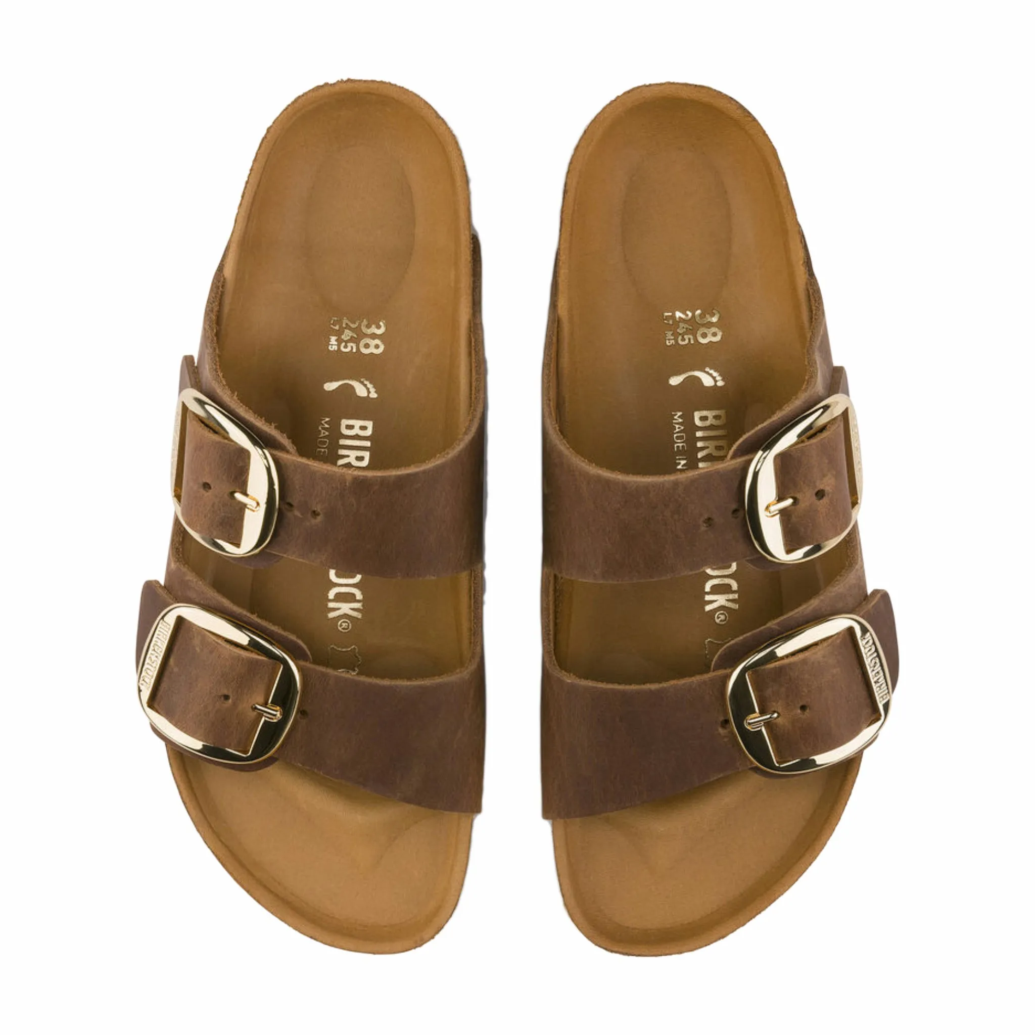 Birkenstock Women's Arizona Big Buckle Oiled Leather (Cognac)