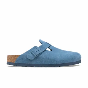 Birkenstock Women’s Boston Suede Leather - Regular (Elemental Blue)