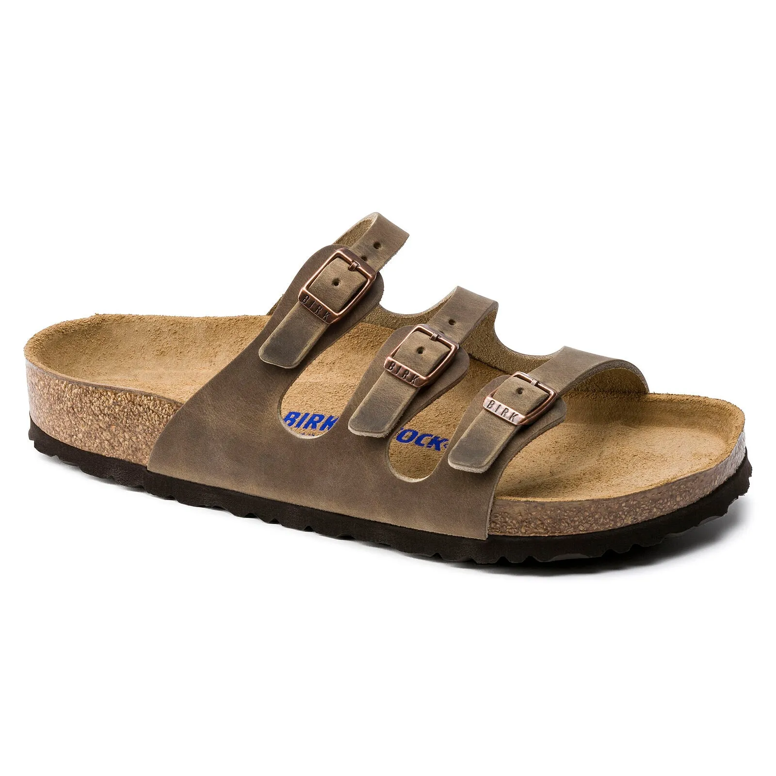 Birkenstock Women's Florida Soft Footbed Sandal Tobacco Oiled Leather