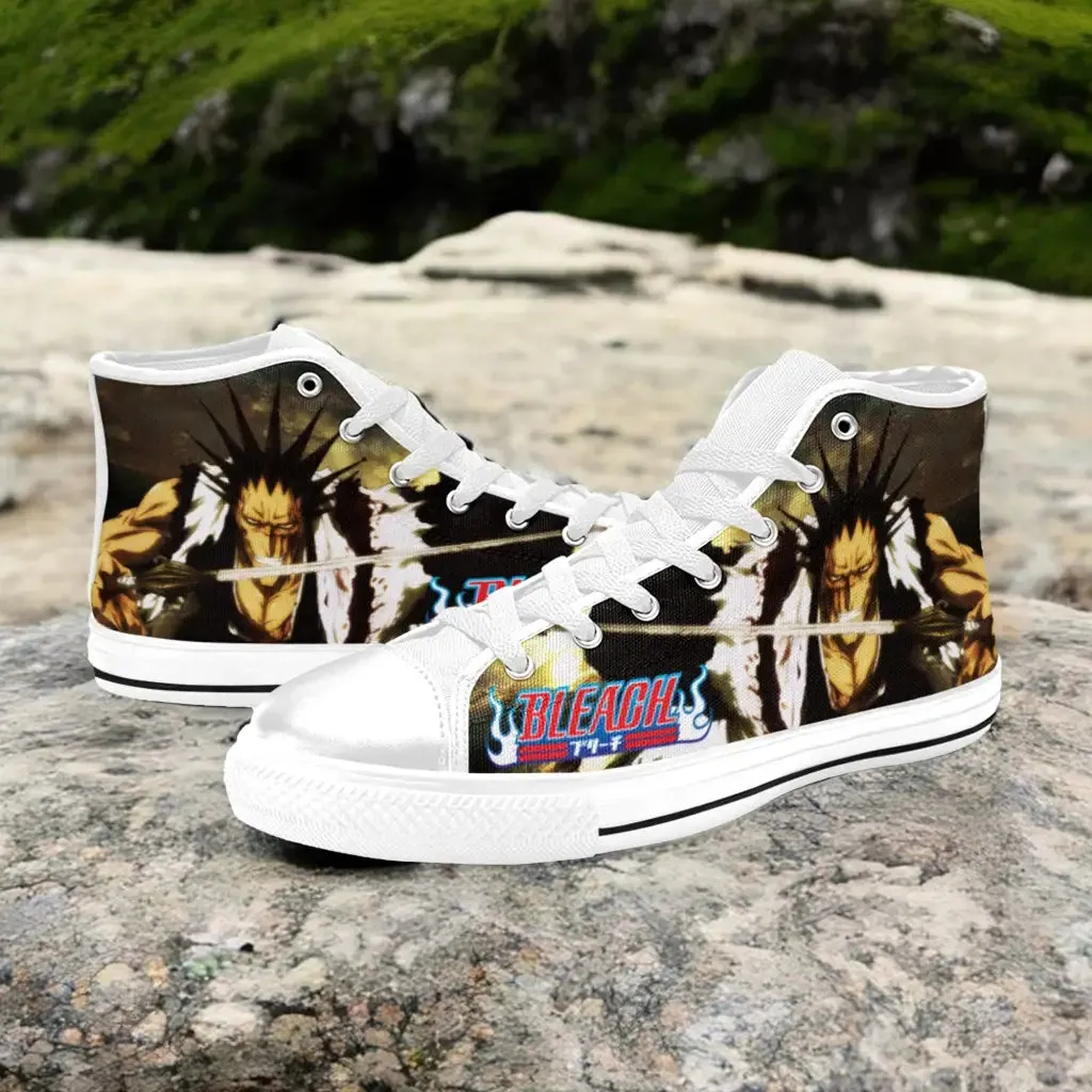 Bleach Kenpachi Zaraki Shoes High Top Sneakers for Kids and Adults
