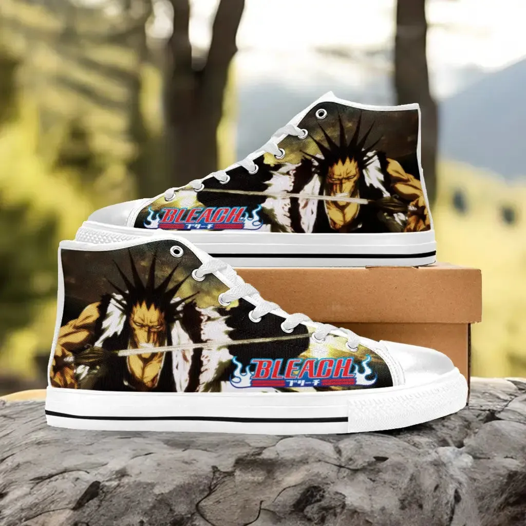Bleach Kenpachi Zaraki Shoes High Top Sneakers for Kids and Adults