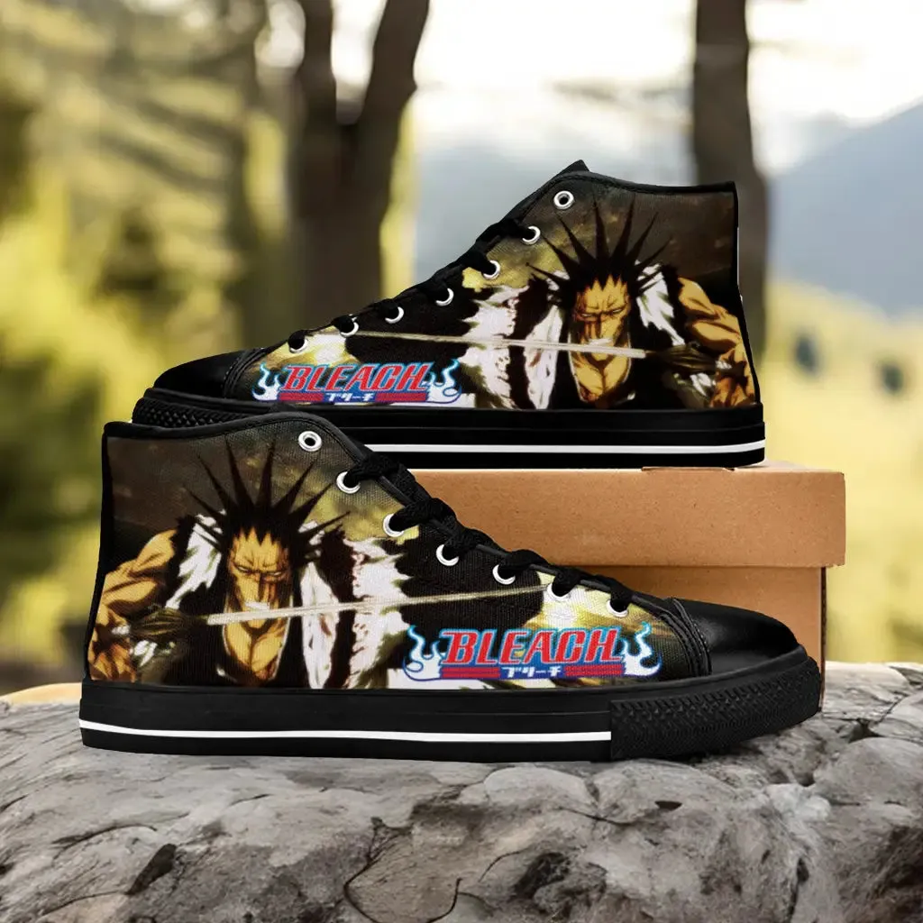Bleach Kenpachi Zaraki Shoes High Top Sneakers for Kids and Adults