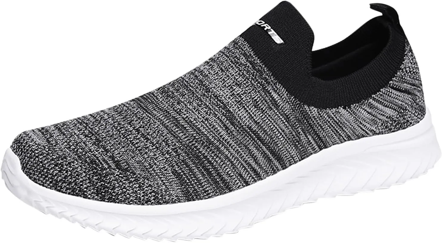 Breathable Diabetic Shoes for Men Lightweight Sport Gym Jogging Walking Sneaker Convenient Elderly Slip on Shoes