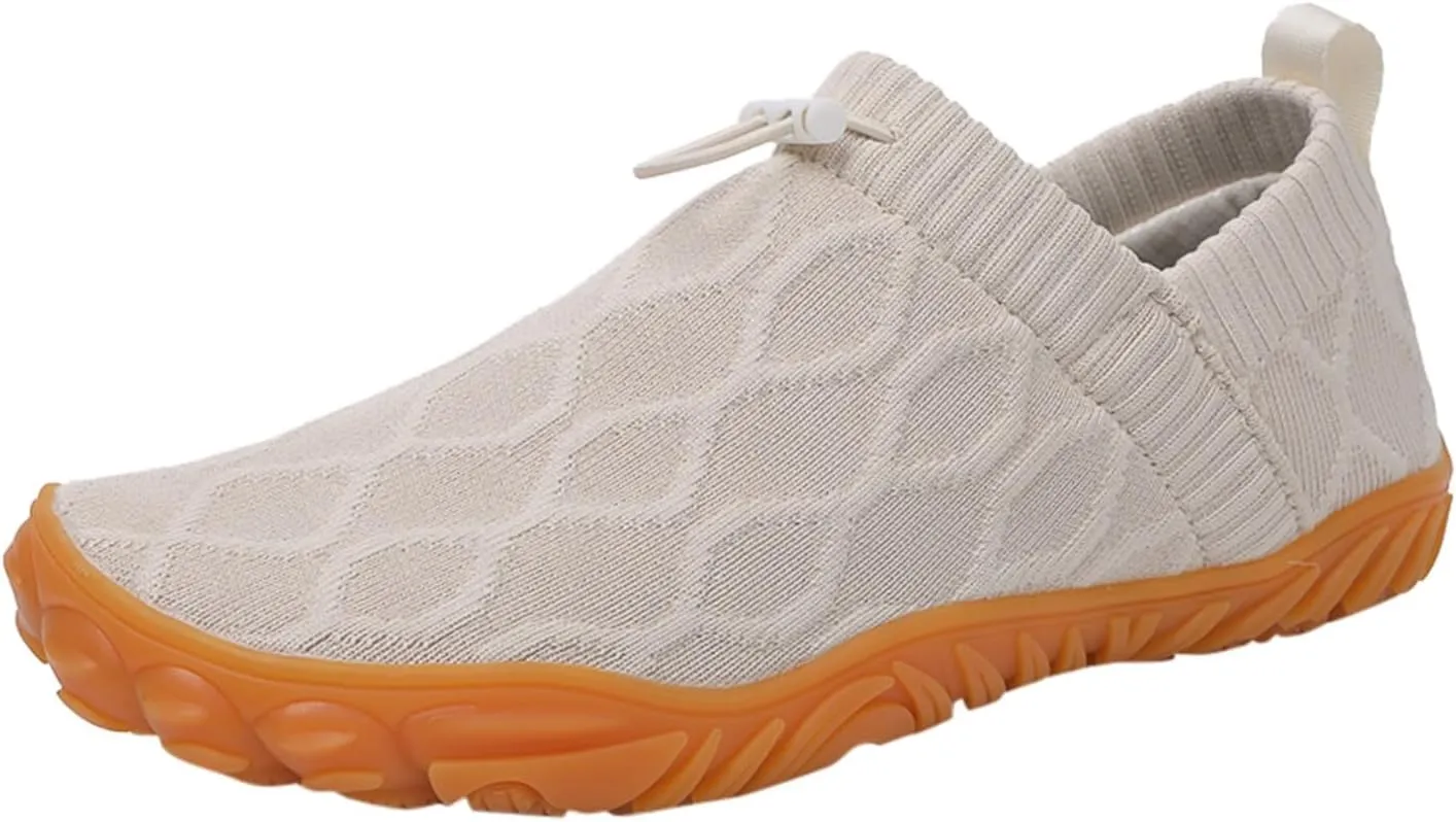 Breathable Dress Sneaker Men's Fashion Casual Shoes A Slip On Lightweight Outdoor Non Slip Thin Sole Flying Woven Lazy