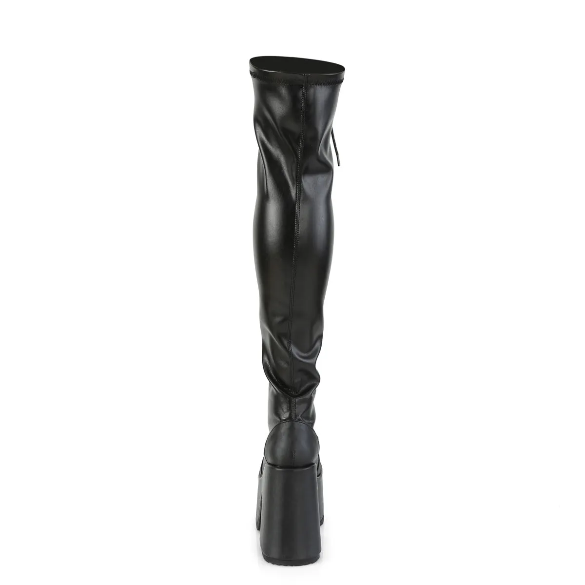 CAMEL-300 DemoniaCult Black Vegan Leather Sexy Women's Over-the-Knee Boots (Alternative Footwear)