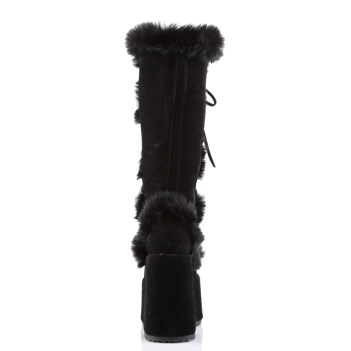CAMEL-311 Demoniacult Alternative Footwear Women's Calf High Black Boots