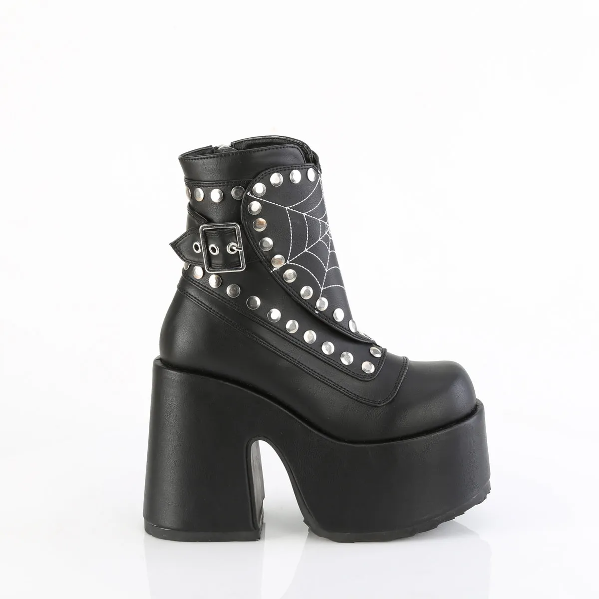 CAMEL-70  Black Vegan Leather