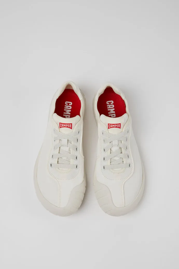 Camper Women's K201542 Peu Path Textile Sneakers White