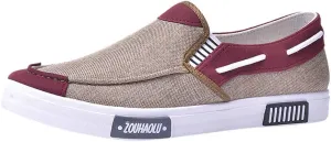 Casual Dress Shoes Men's Canvas Casual Flat Shoes Breathable Comfortable Soft Lightweight
