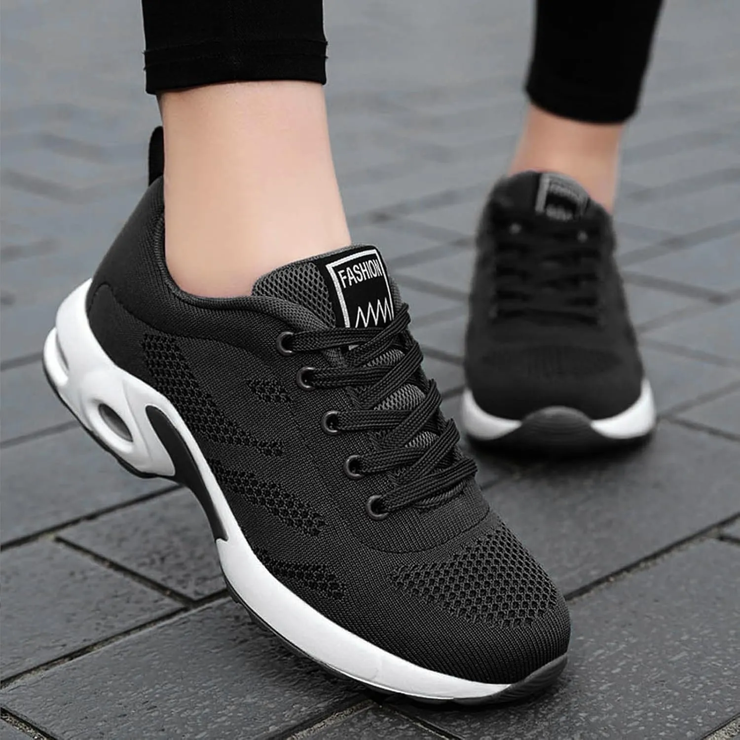 Cathalem Women's Orthopedic Sneakers, Walking Shoes Air Running Shoes Non Slip Walking Sneakers Mesh Air Cushion Sneakers