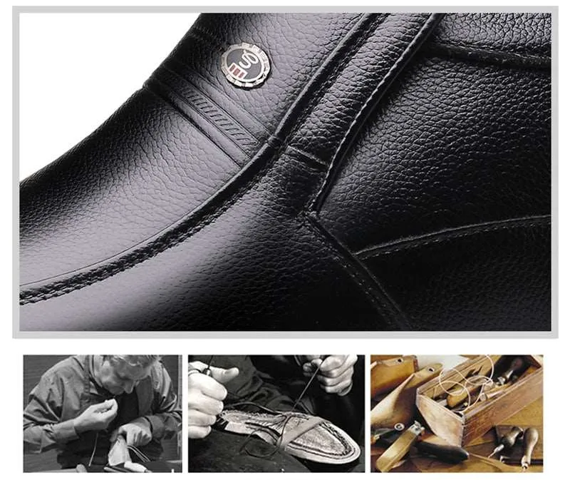 Chapman Genuine Cow Leather Men's Ankle Boots