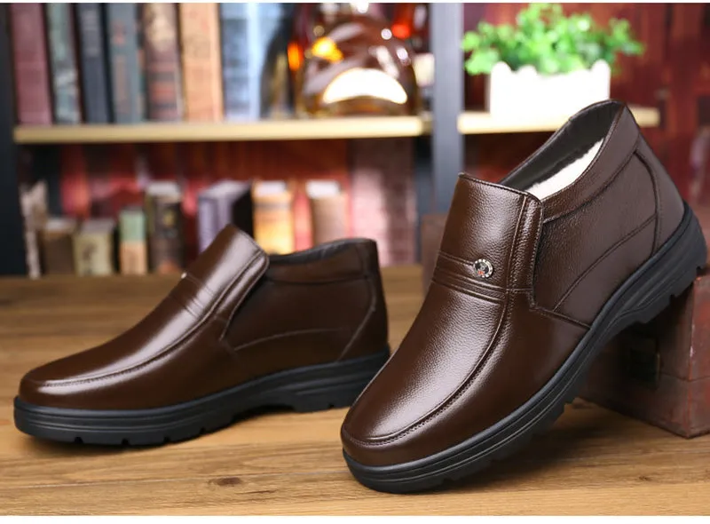 Chapman Genuine Cow Leather Men's Ankle Boots