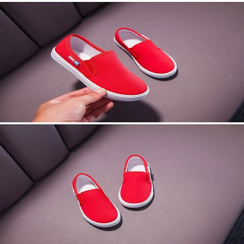 Children Shoes for Boys/Girls. Solid Color Sneakers, Simple, Breathable, Non-slip