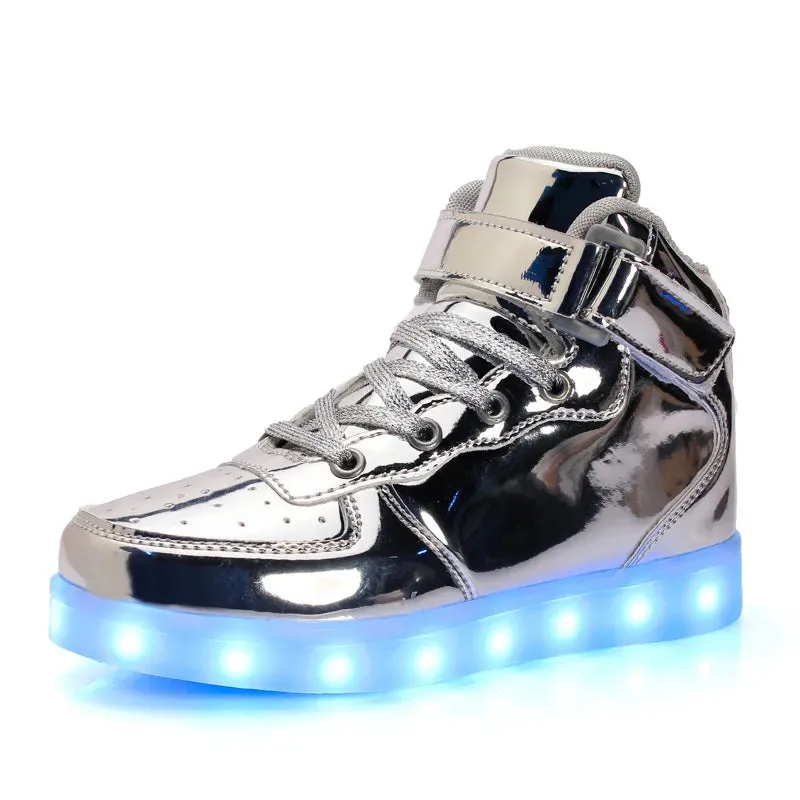 Children's Colorful Glowing LED Sneakers with USB