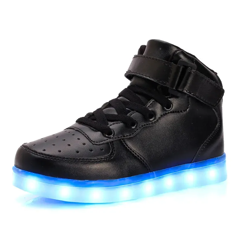 Children's Colorful Glowing LED Sneakers with USB