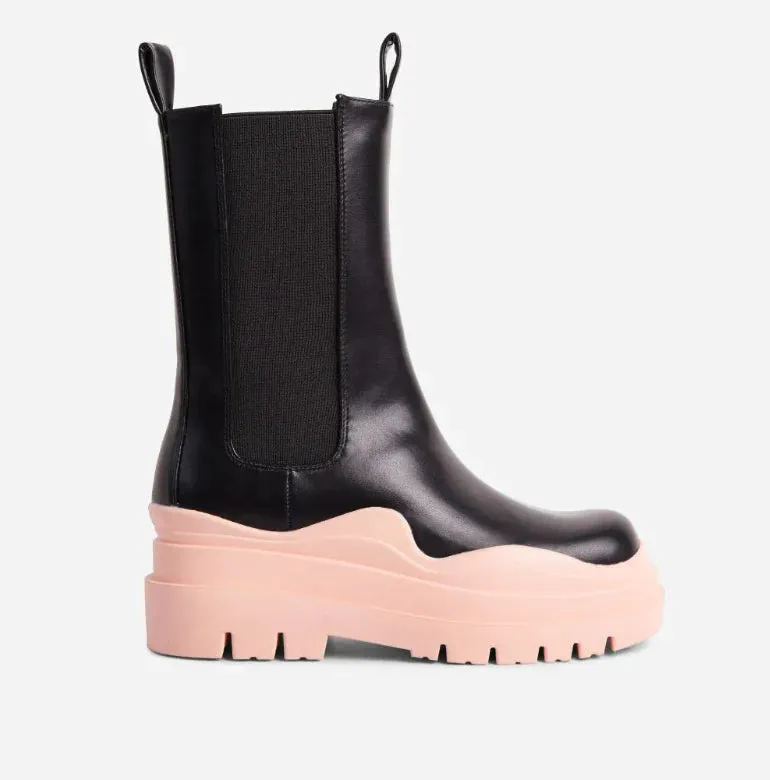 Chunky Sole Ankle Chelsea Biker Boots Energy