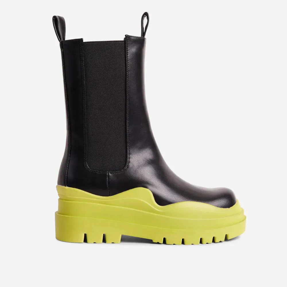 Chunky Sole Ankle Chelsea Biker Boots Energy